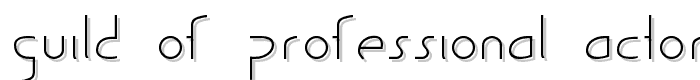 Guild of Professional Actors font
